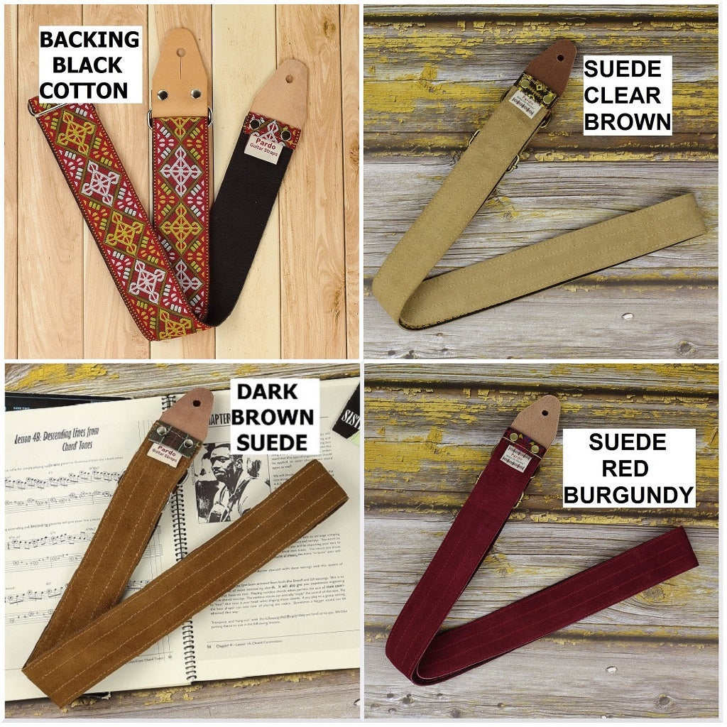 Backing options, materials and colors available