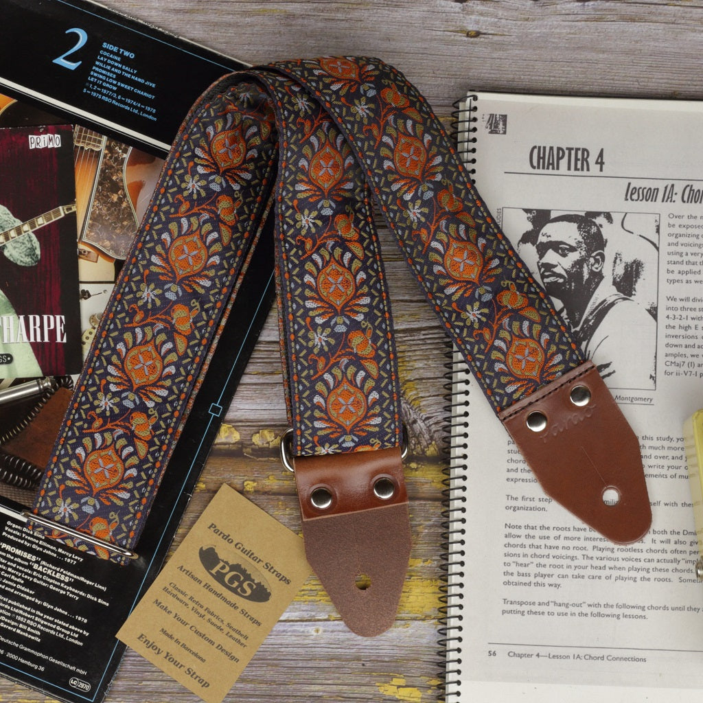 Pardo Brown 60s guitar strap