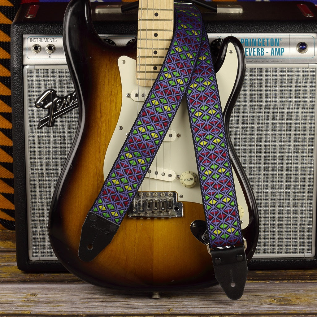 Famous Hendrix Blue Monterey guitar strap