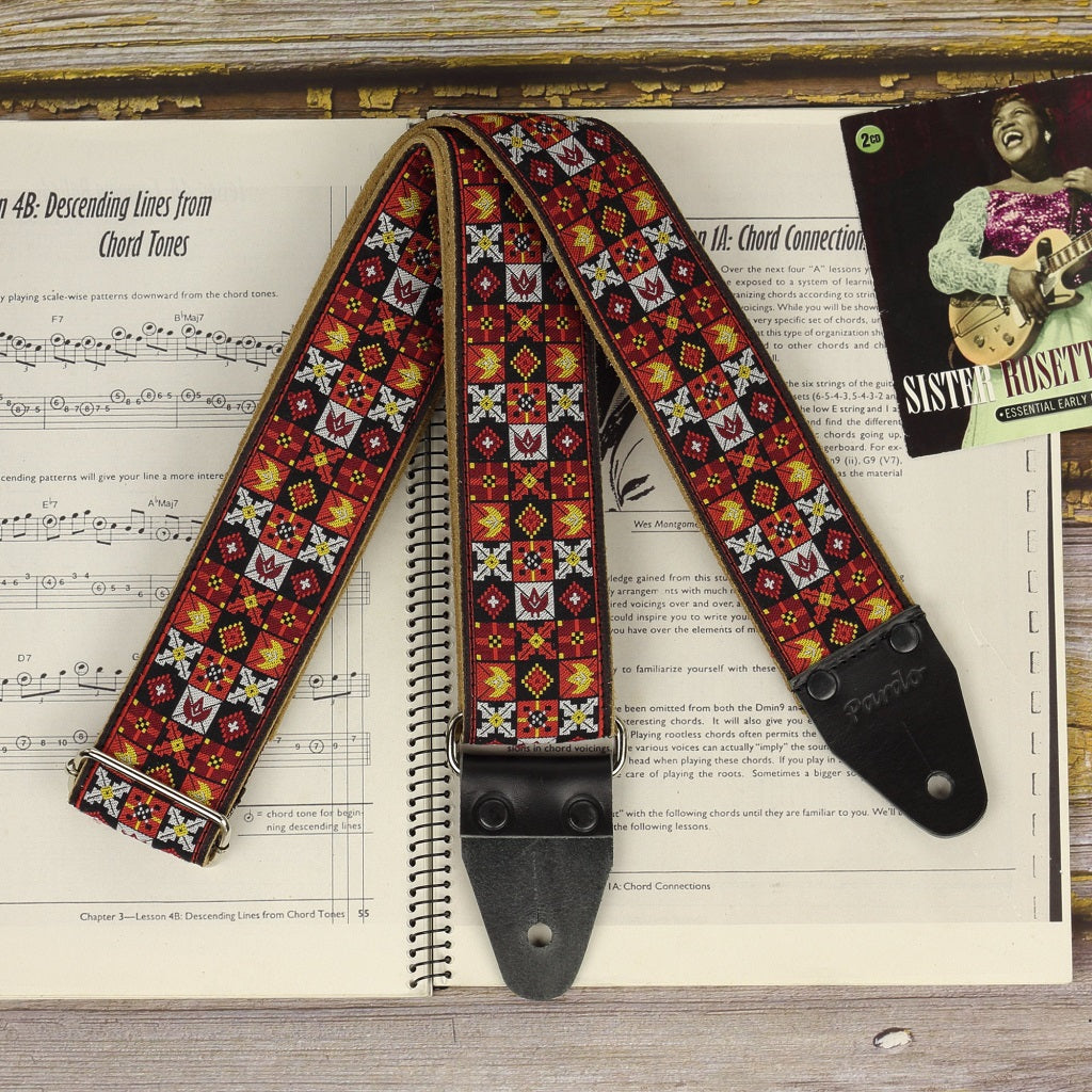 Famous Woodstock Jimi Hendrix guitar strap Pardo Straps
