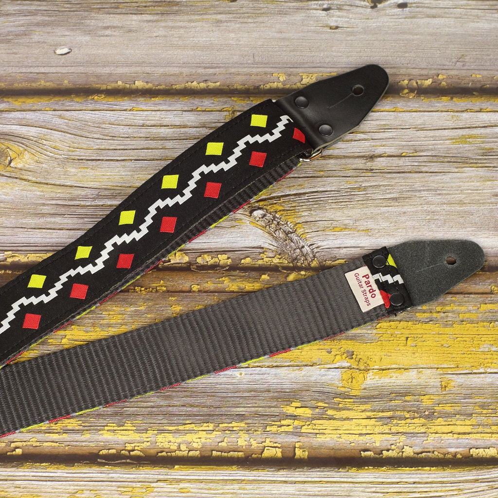 Guitar strap Artists Series George Harrison Black with Diamonds
