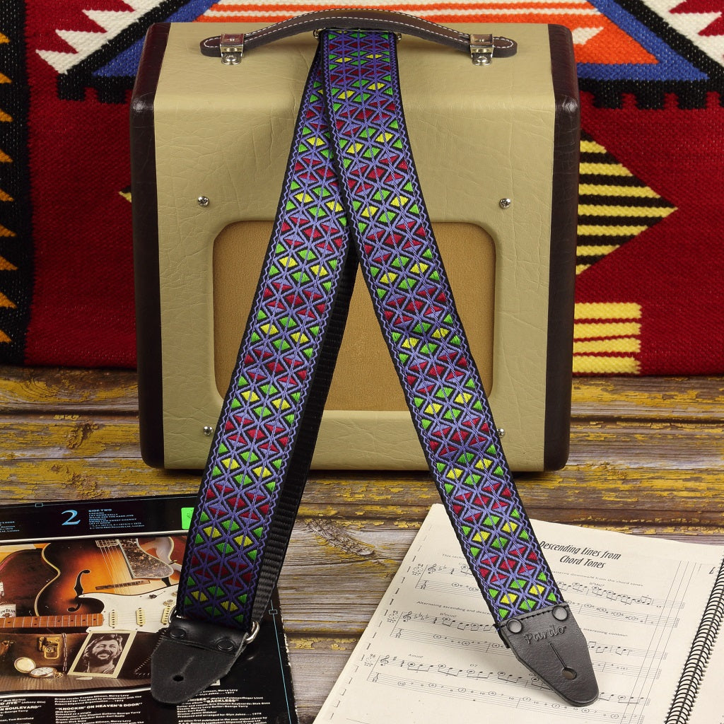 Most popular Blue Ace hippie style guitar strap