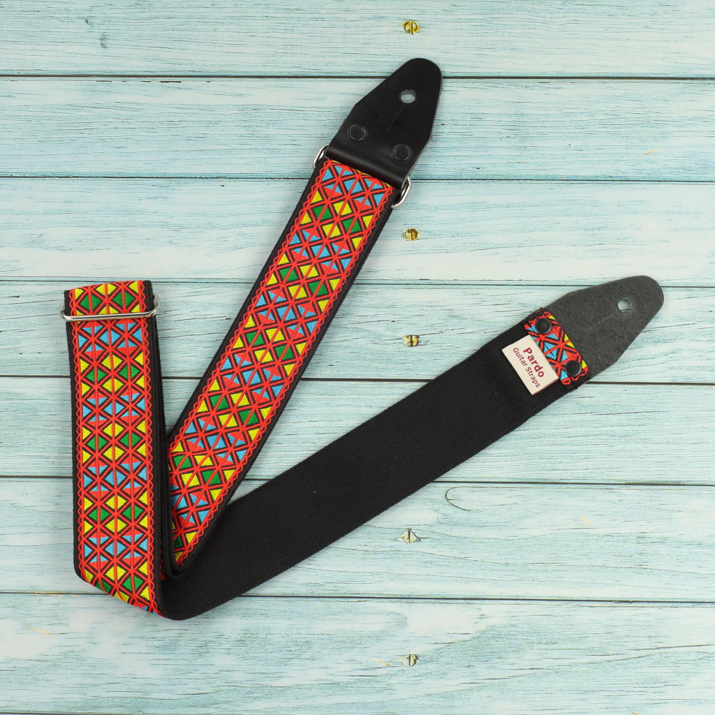 Psychedelic guitar strap Hendrix
