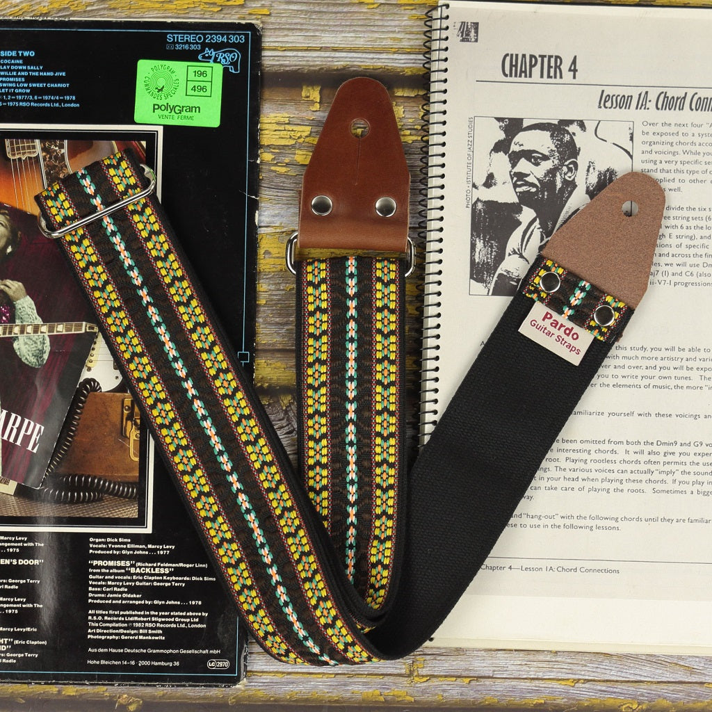 Vintage guitar strap Hootenanny Jacquard