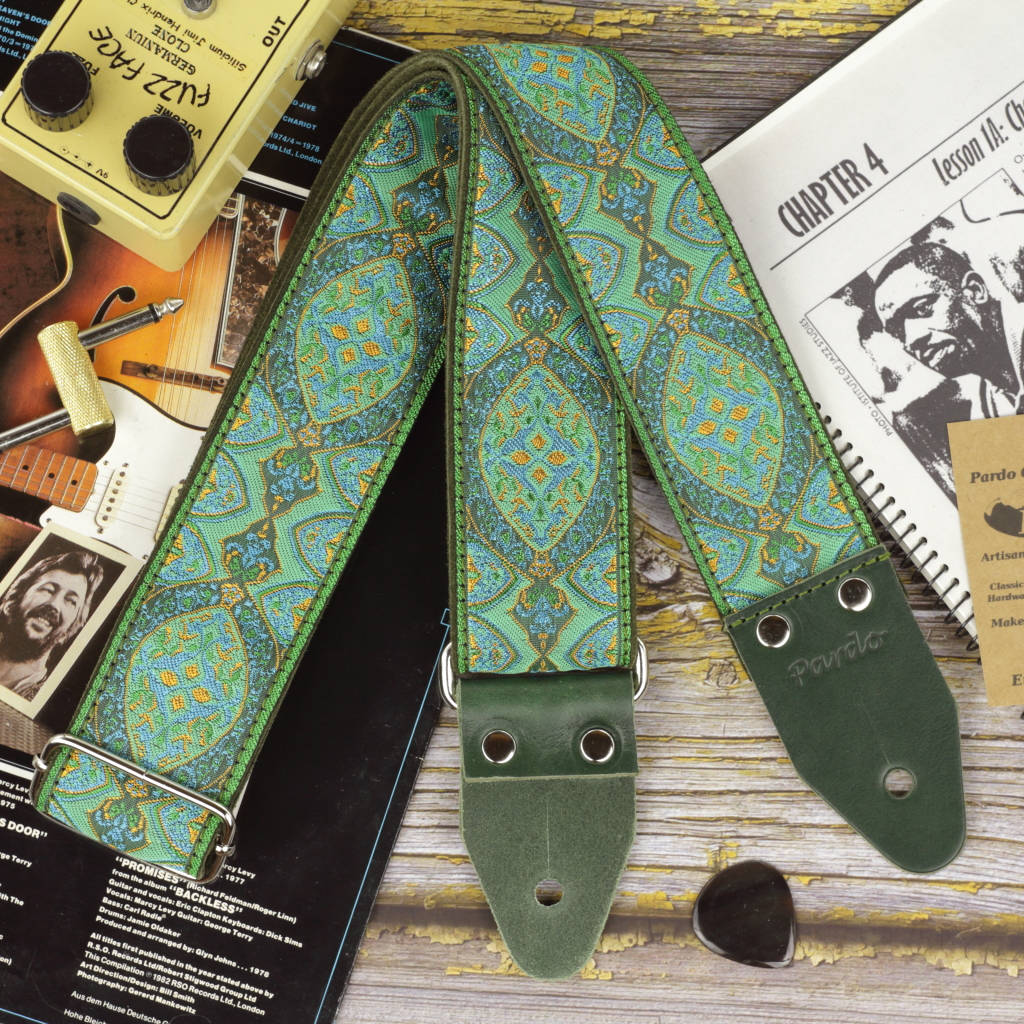 Pardo Woven guitar strap Green Mountain