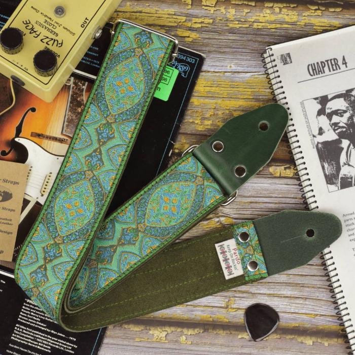 Green Mountain guitar Strap Vintage - Pardo Guitar Straps