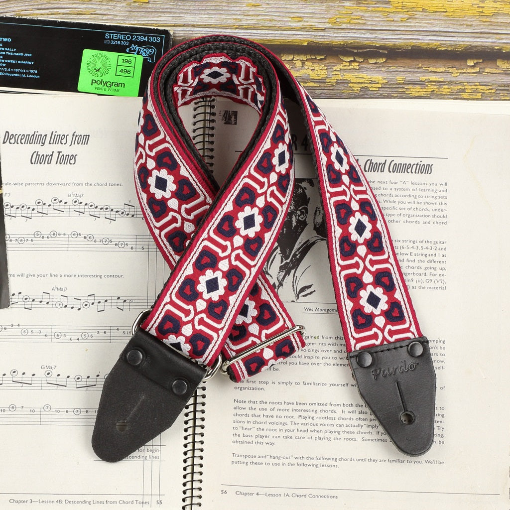 New Montseny Guitar Strap – Timeless Jacquard Artistry