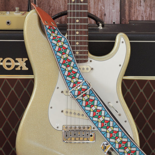 Blue Hendrix Guitar Strap - Pardo Guitar Straps