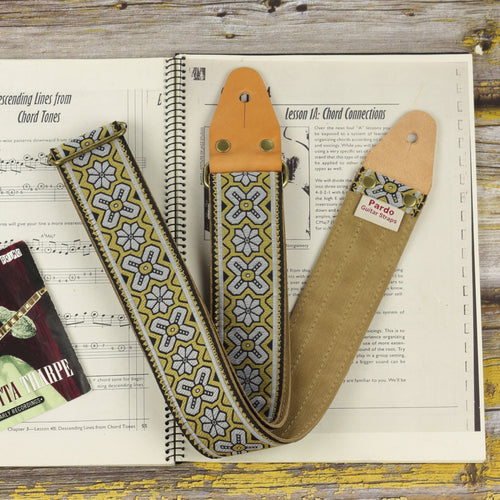 Eric Clapton guitar strap brown - Pardo Guitar Straps