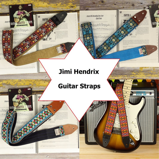 Jimi Hendrix guitar straps models - Pardo Guitar Straps