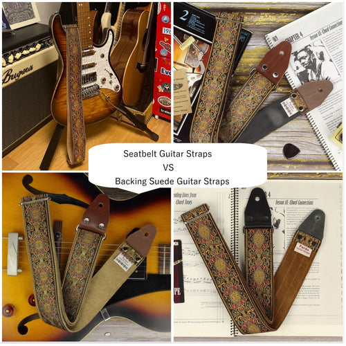 Vintage guitar strap model Green Cross- Pardo Guitar Straps