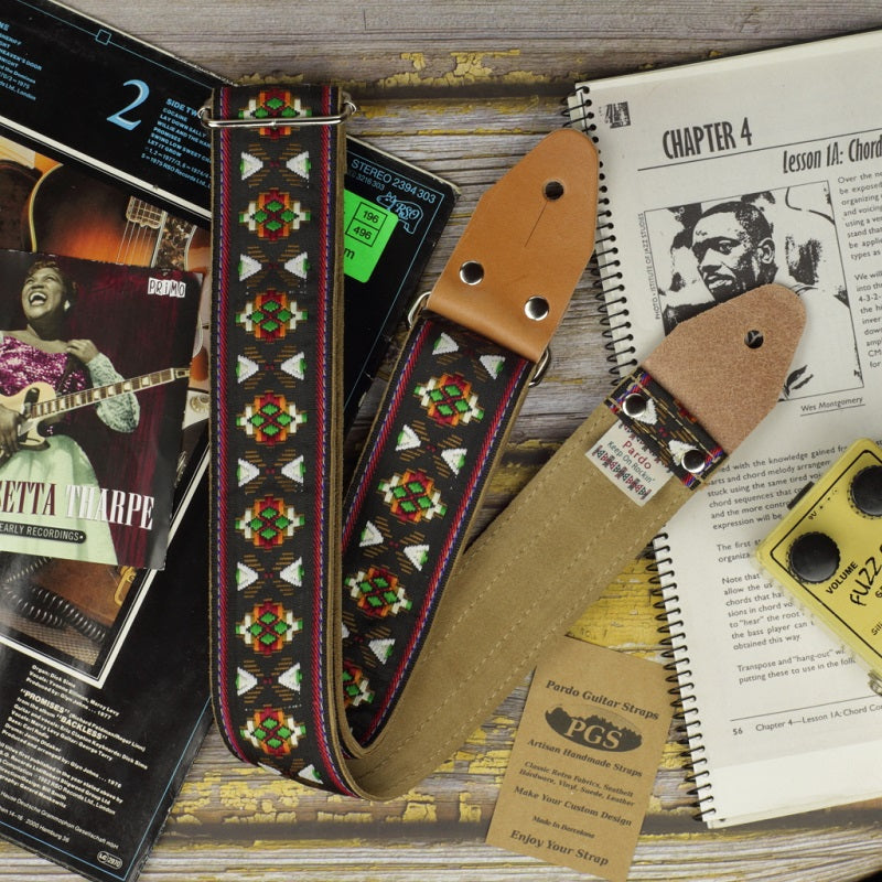 Premium Guitar Strap with backside suede