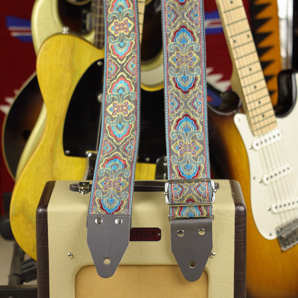 Wide Guitar Straps with Hippie Patterns