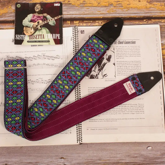 Featured Pardo Straps custom guitar strap, highlighted as the best personalized and unique gift idea for guitar players