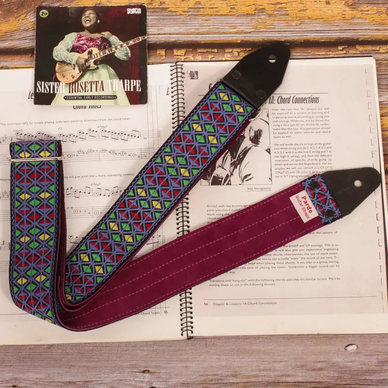 Featured Pardo Straps custom guitar strap, highlighted as the best personalized and unique gift idea for guitar players
