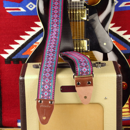 alien guitar strap unique hippie strap