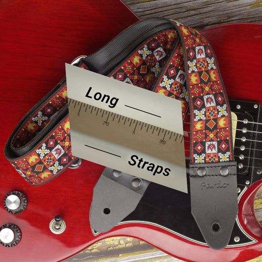 70 inch extra long guitar strap artists Jimi Hendrix by Pardo Straps