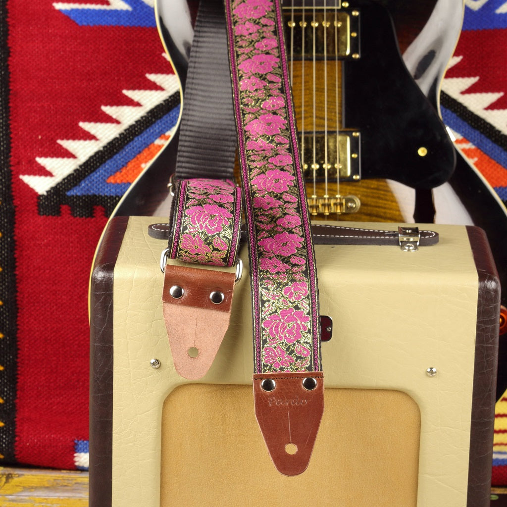 Azalea sixties guitar strap - Pardo Guitar Straps