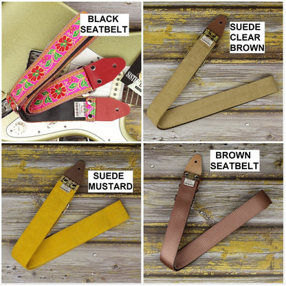 Floral Guitar Strap Pinky