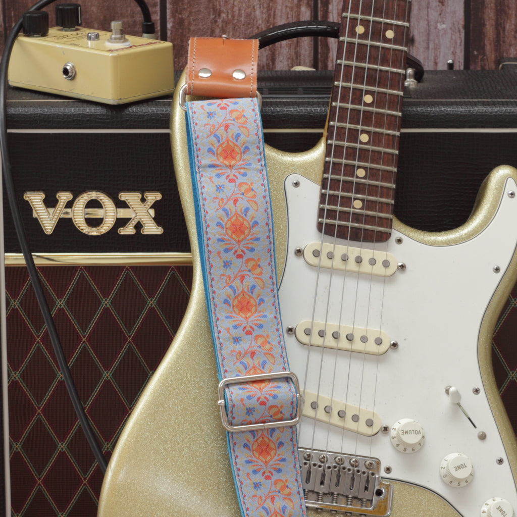 70 inch hippie guitar strap model Zeleste Pheasant