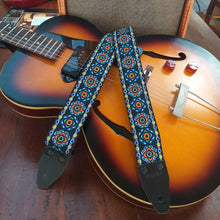 model black Mind: Hippie fabric with flowers; backing black seatbelt; end leather parts color black; metal hardware color chrome