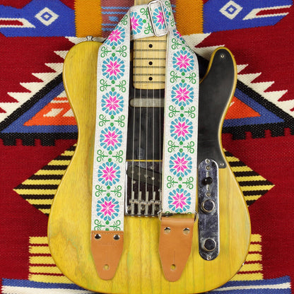 Handmade hippie guitar strap model Lighthouse