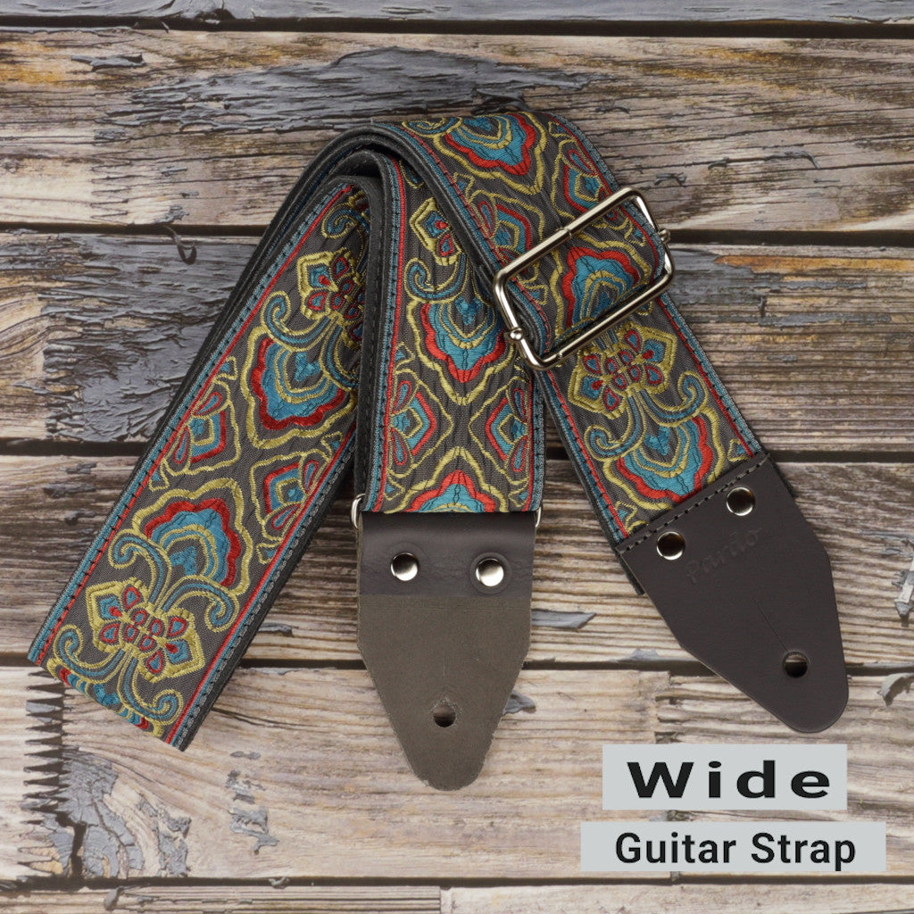 Best Pardo Guitar Strap Extra wide comfort backing Suede