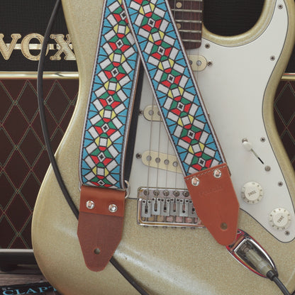Pardo model  Wight Blue Hendrix guitar strap Jimmy Page