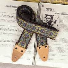 Blue Garden hippie guitar strap - Pardo Gitar Straps