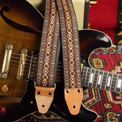 Bob Marley red guitar strap 60s style