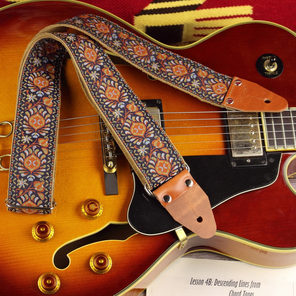 Cool guitar strap model Brown Pheasant
