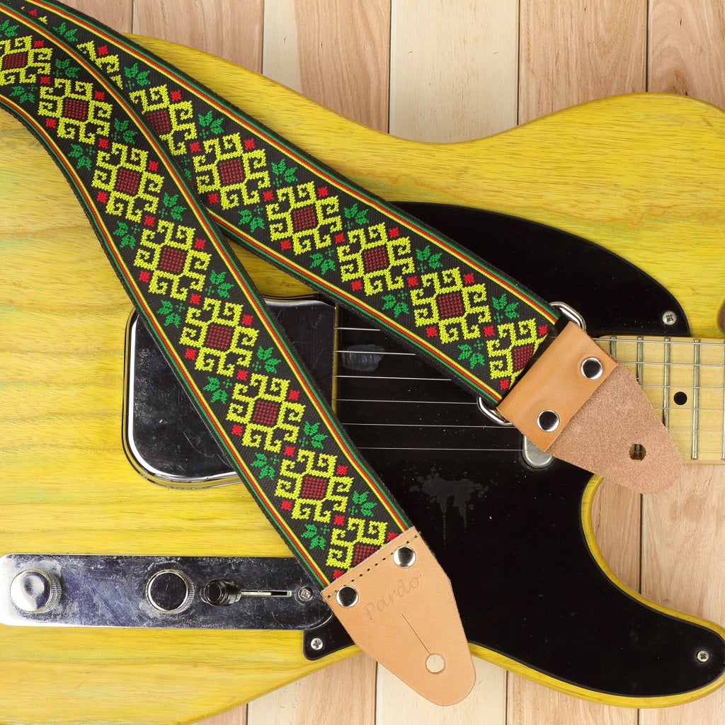 Cool guitar strap indigenous pattern Jocker