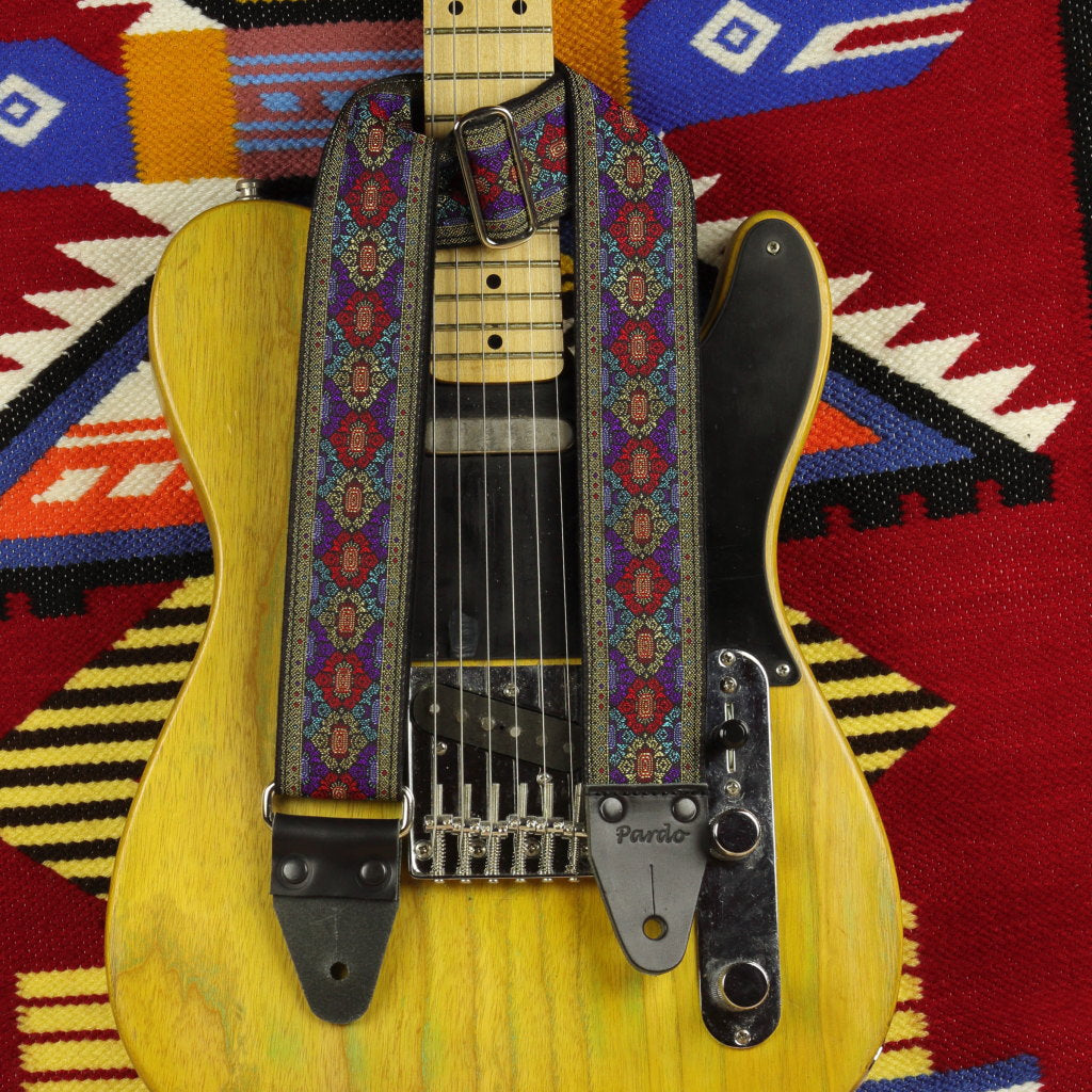 Craftsman guitar strap lila