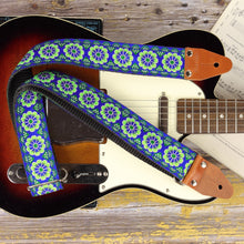 electric style flower power guitar strap