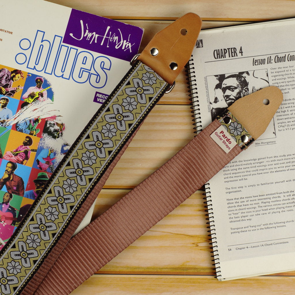 Eric Clapton guitar strap with native pattern