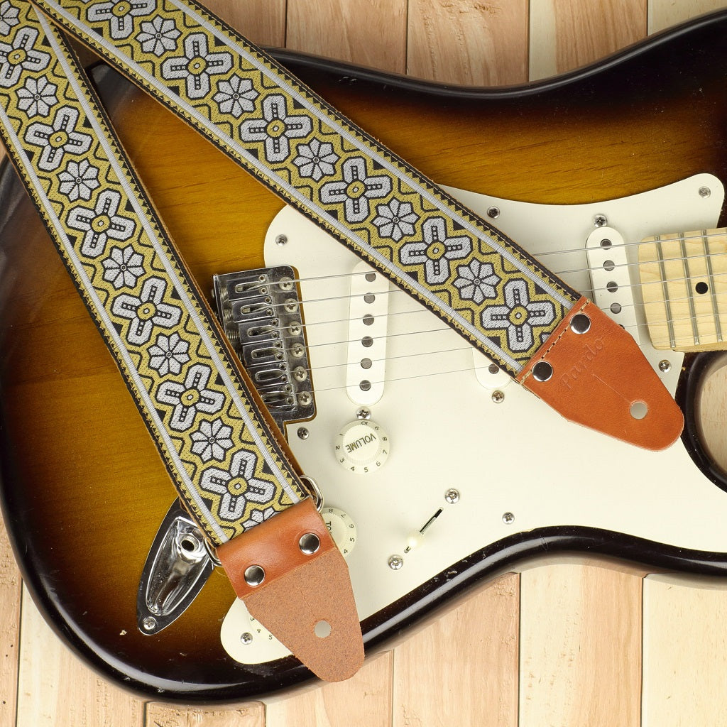 Eric Clapton guitar strap brown