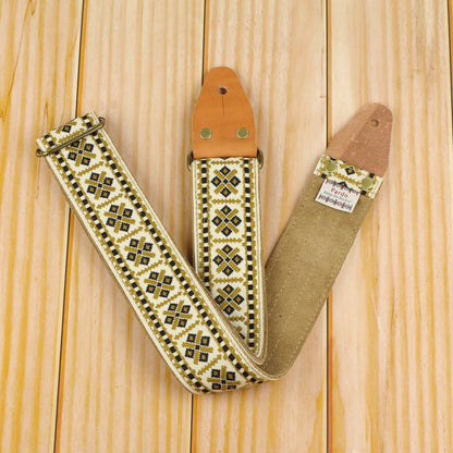 Fancy guitar strap model Pueblo -Pardo Guitar Straps