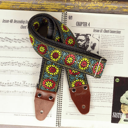 guitar strap floral hippie model Big Flow