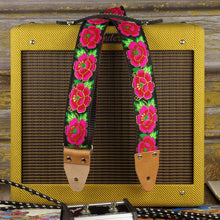 guitar strap with roses - Pardo Guitar Straps