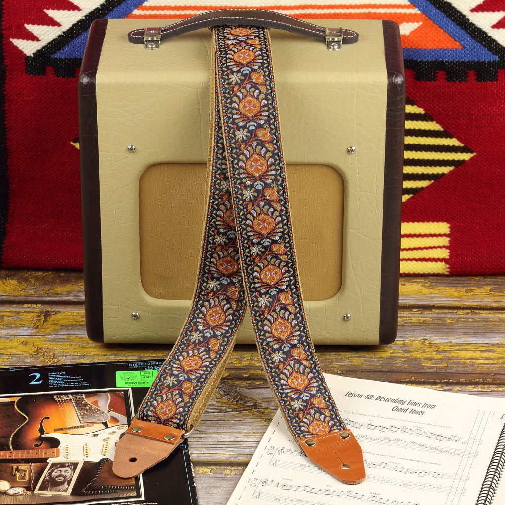 Handcrafted guitar strap hippie style
