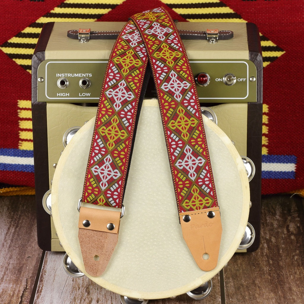 Hippie Pardo retro guitar strap model Master