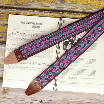 Hippie guitar strap model Alien - Pardo Guitar Straps