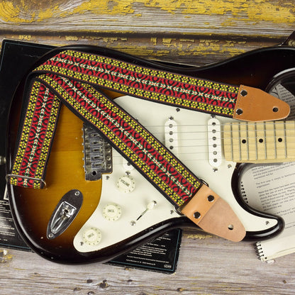 Jimmy Page Hootennany guitar strap vintage pattern
