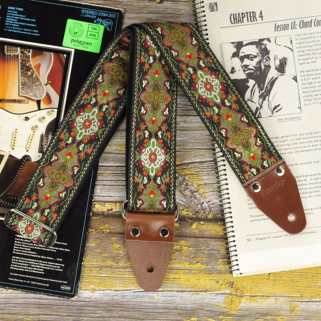 Indigenous guitar strap Red Fly Model