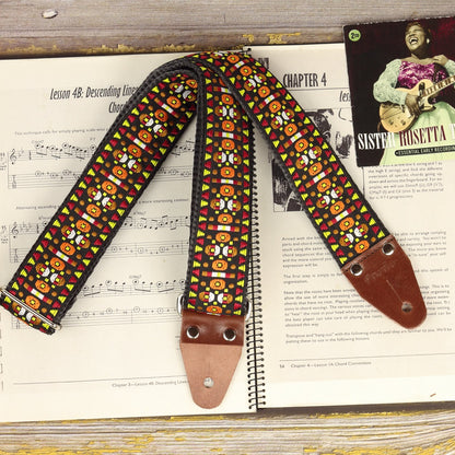 Jacquard guitar strap model Watchman - Pardo Guitar Straps