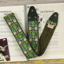 Jimi Hendrix strap for electric guitar model green Woodstock