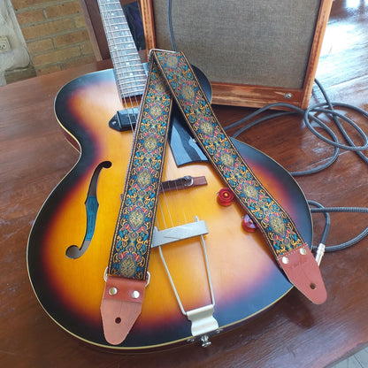 Long guitar strap multicolored Pardo Straps