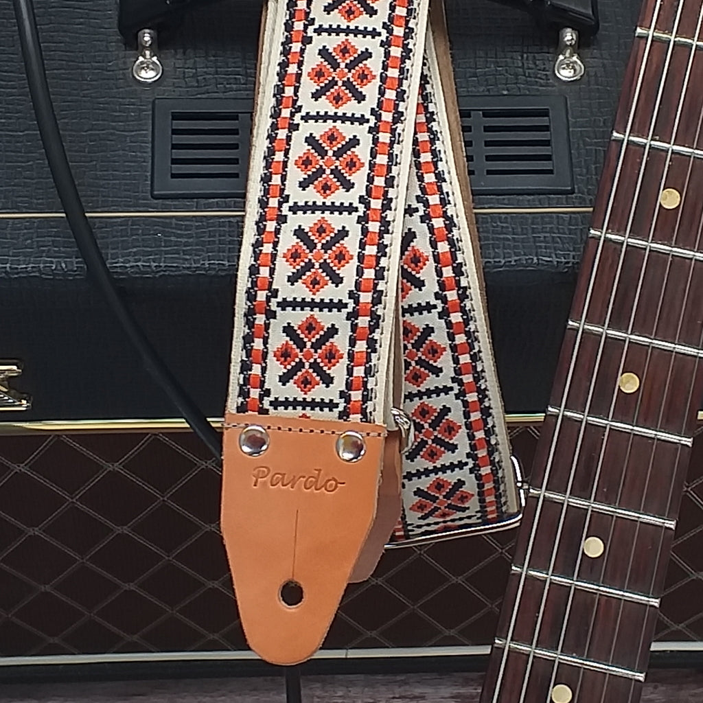 Old indigenous guitar strap