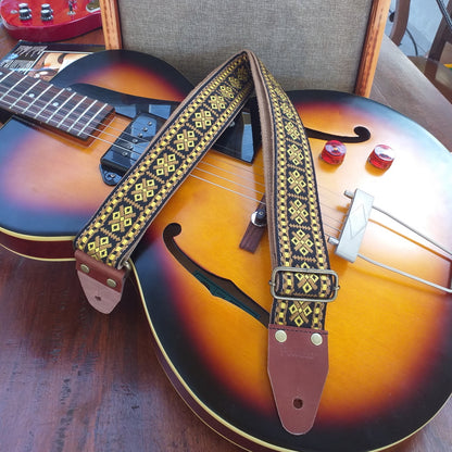 Aboriginal Guitar Strap Pueblo