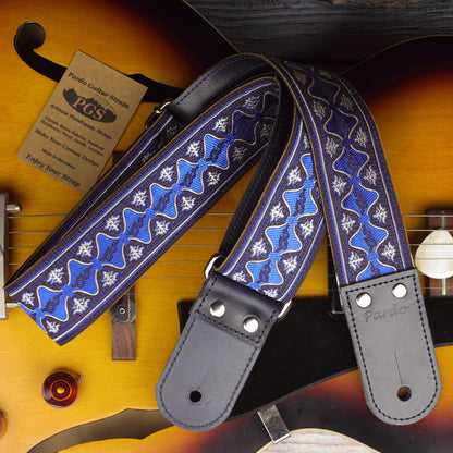 Outlet Pardo guitar straps model Blue Waves